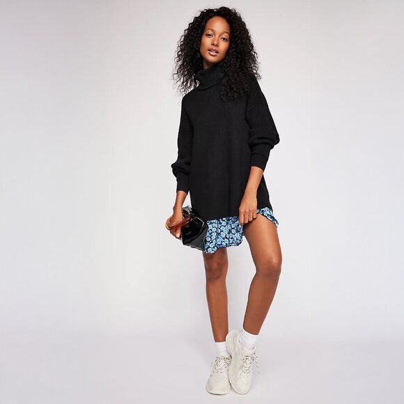 Free People Softly Structured Tunic in Black - sz XS - Picture 1 of 10